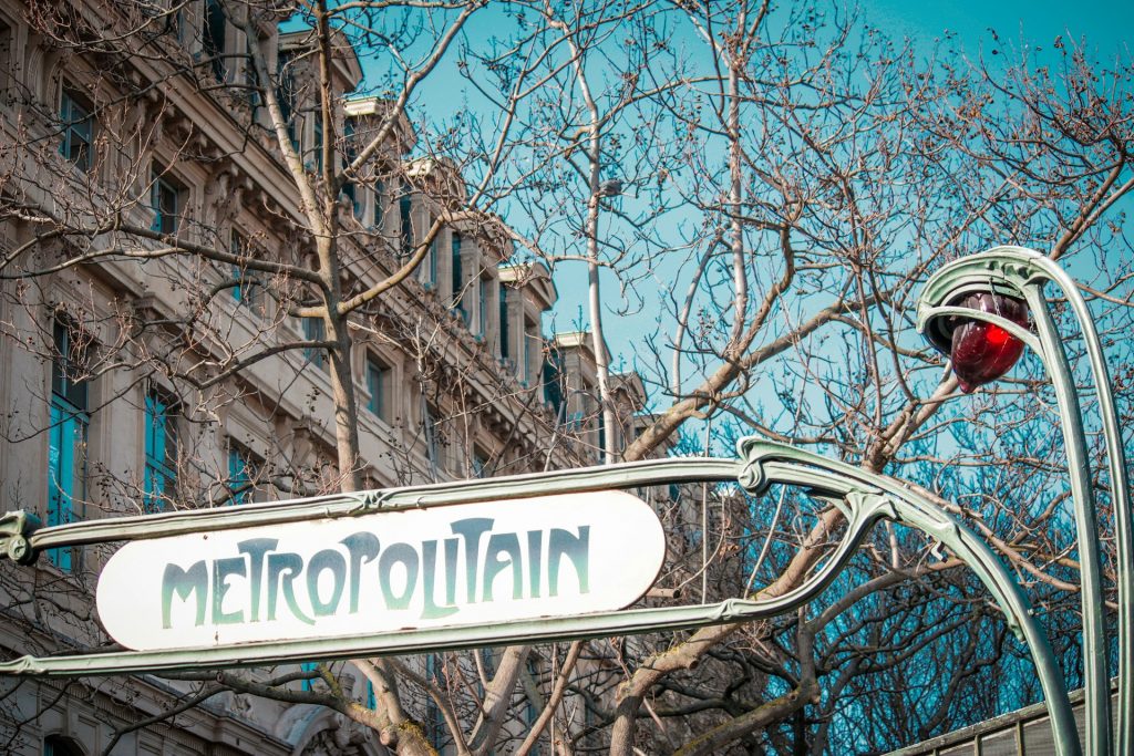 A metro station in Paris