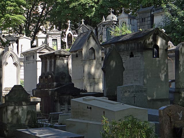 Graves within the Montmartre Cemetery