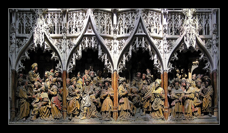 Gothic sculpture - 15eme century - Amiens cathedral, France - Wikimedia Commons