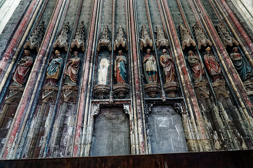 Basilique Saint-Denis portail nord tympan. @Wikimedia Commons