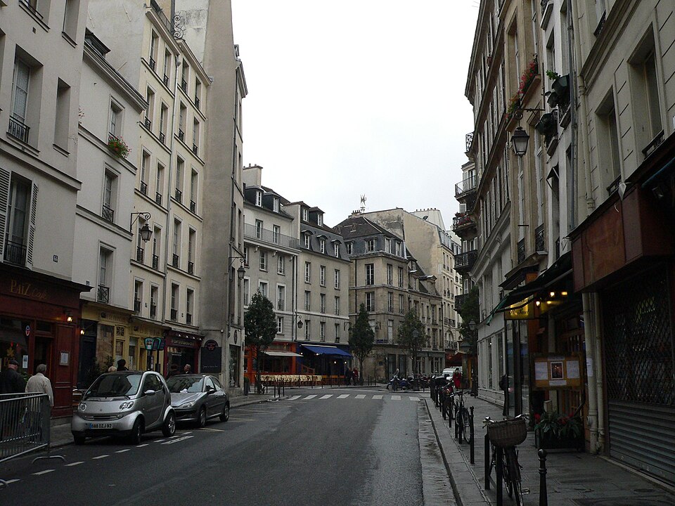 Rue François Miron in the Marais, Paris